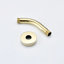 Pomme de douche haute avec 5 motifs de jet - support pivotant en cuivre fin, fixation murale, ronde, force réglable, douche à main en mode poli doré, bonne résistance à la chaleur, débit d'eau,-118088875