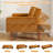 74.4" Full/Double Wide Tufted Back Convertible Sofa With Convertible Sofa Bed