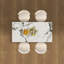 Ensemble de table à manger moderne avec rangement pour 4 à 6 personnes, idéal pour les cuisines et les appartements, avec plateau de table durable et base robuste-308109728