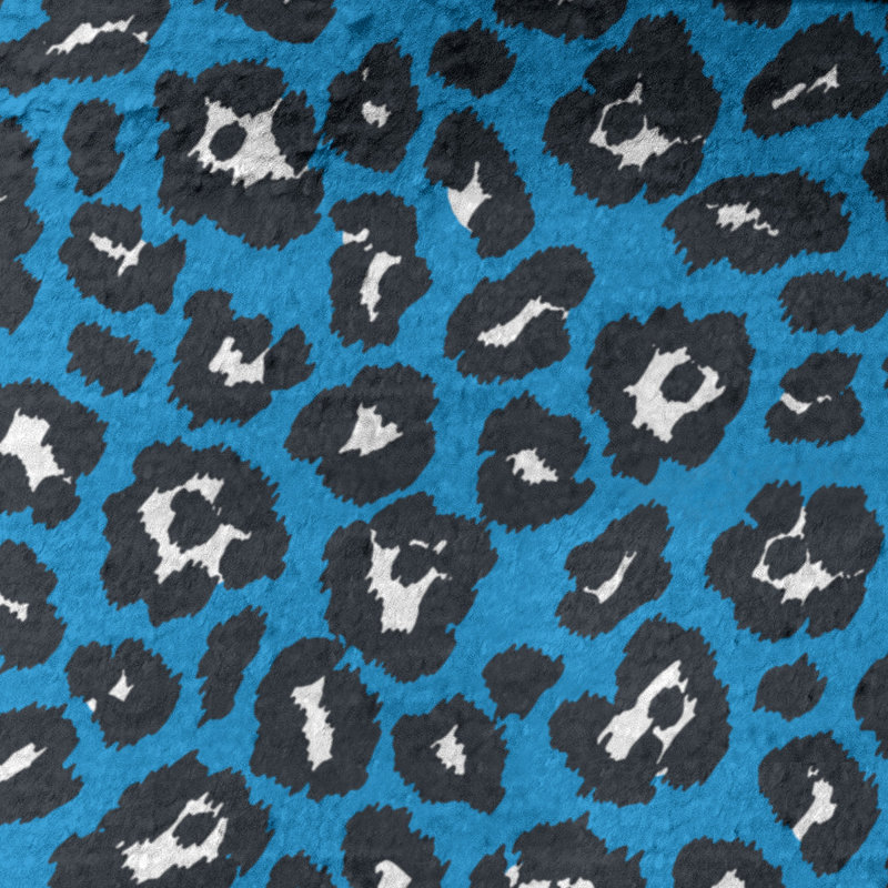 Serviette de bain Garp, Bleu Carolina / blanc / noir, Microfibre