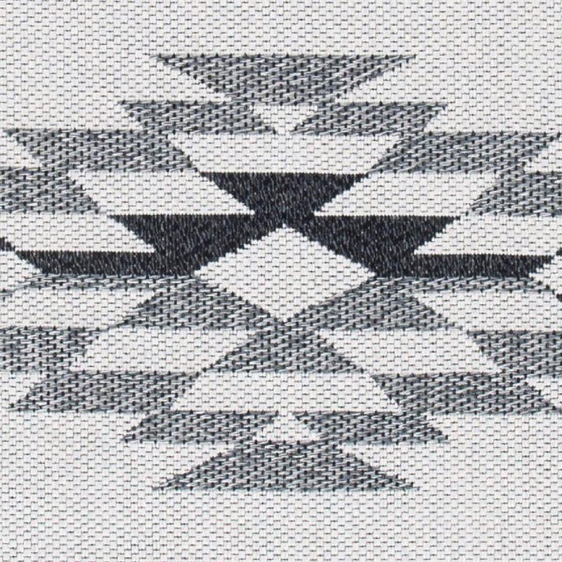 Tapis noir / gris clair Stansfield Southwestern, Carré 6 pi 4 po
