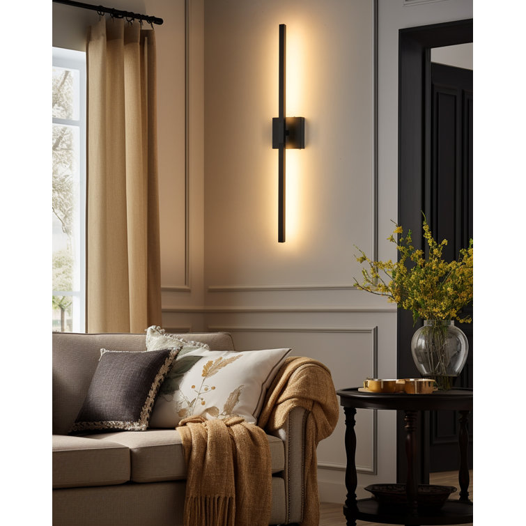 Dimmable Cordless LED Wall Sconce with Remote - Aluminum Battery Operated​