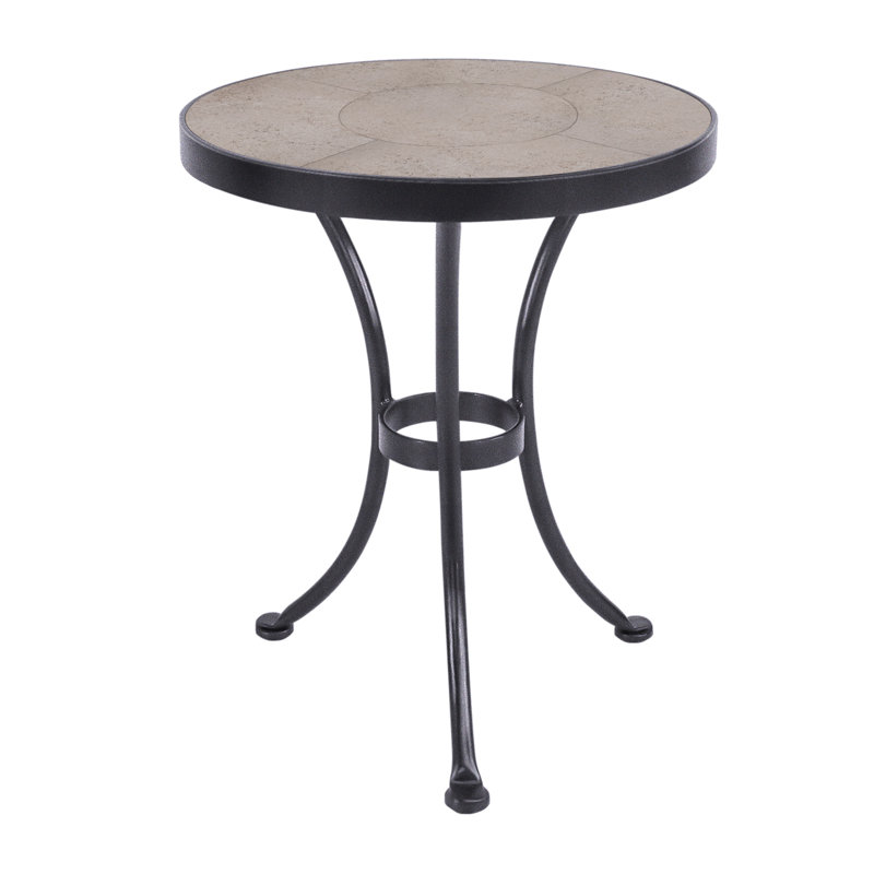 Tables Outdoor Round Side Table, Summit Gray, Graphite
