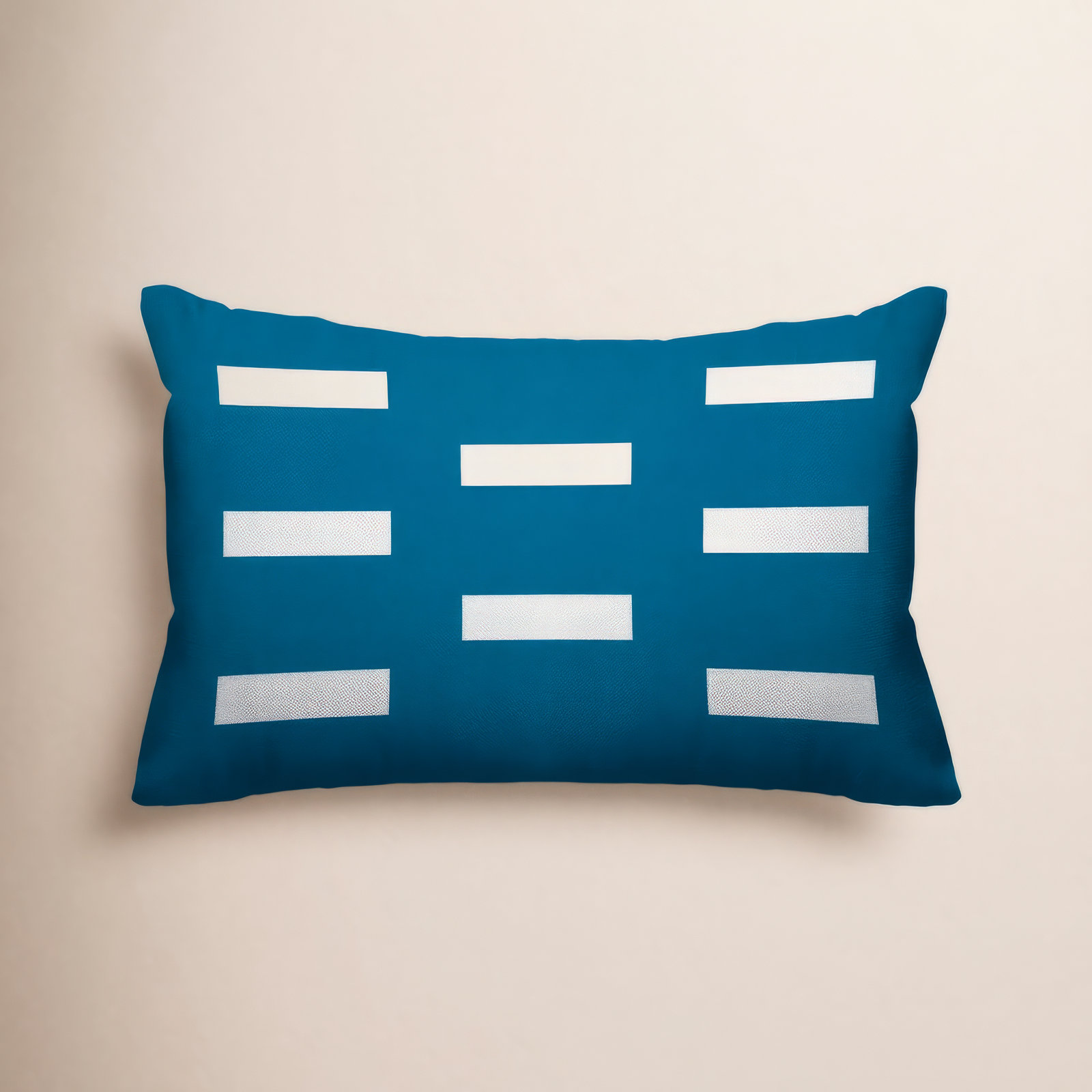Luella Geometric Indoor/Outdoor Throw Pillow, Turquoise