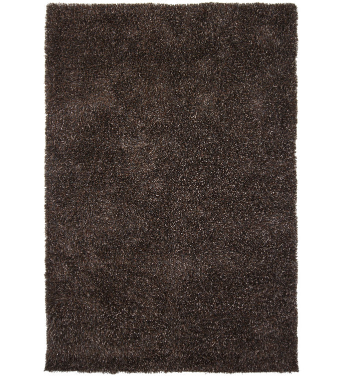 Tapis noir/gris tissé à la main Marlys