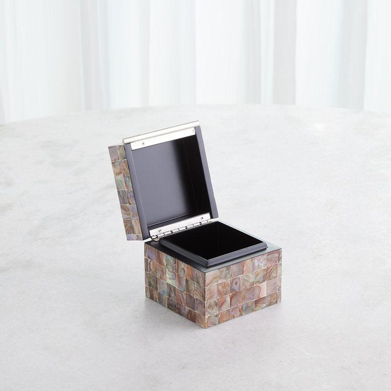 Handmade Square Decorative Box, 4.5" H x 5" W x 5.25" D