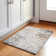 Machine Washable Indoor/Outdoor Xhevrie Ivory Rug
