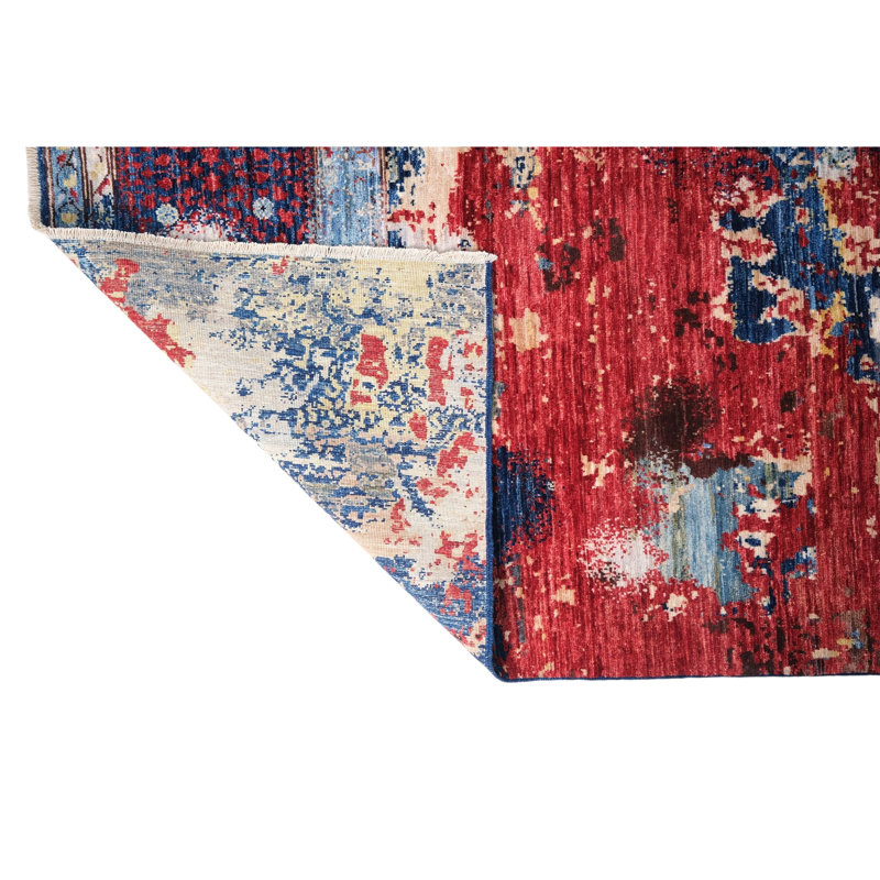 Hand Knotted Wool Area Rug