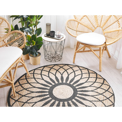 Robie Round 140 cm x 140 cm Geometric Area Rug