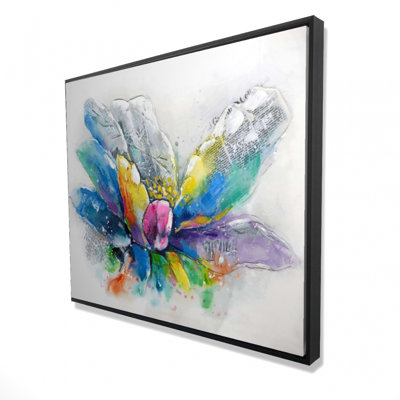 " Abstract Flower With Newspaper "