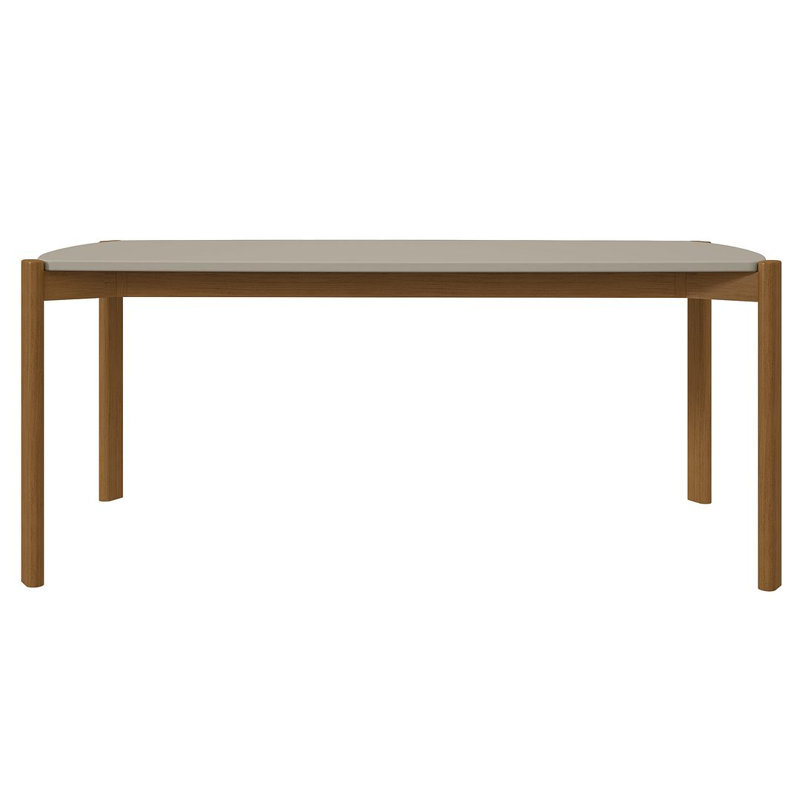 Table de salle à manger Gales, L 35,43 po x L 70,87 po, Grège