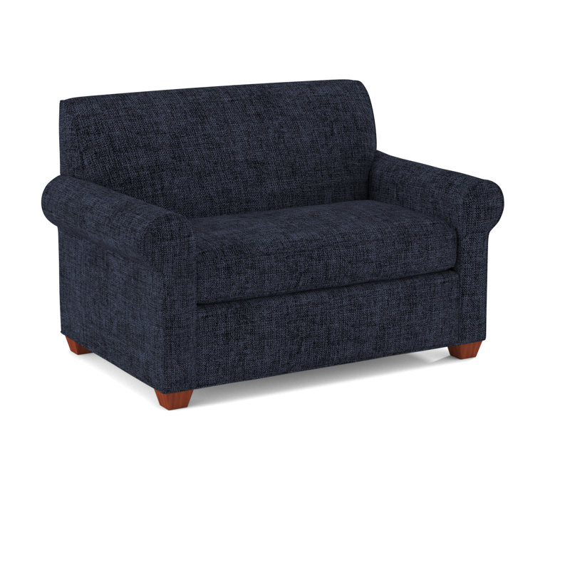 Finn Upholstered Accent Chair, BM Cherry, Fluff Alabaster