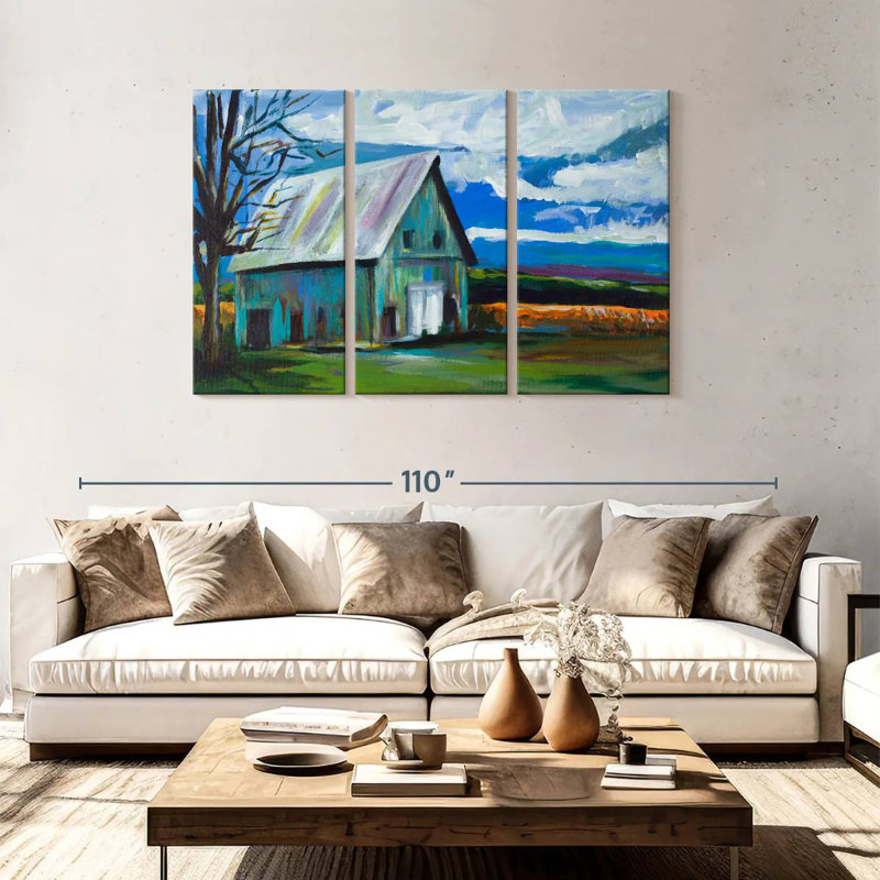 Lilie Old Barn, 48" H x 74" W