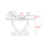 Italian style sintered stone console table-2058061686