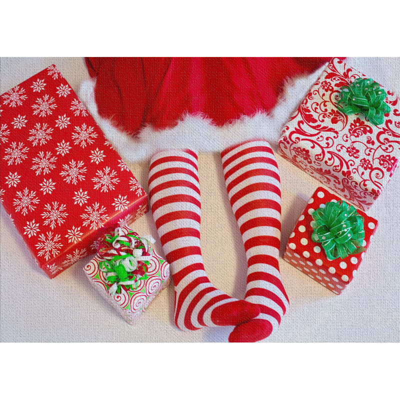 Tapis rouge elf du père noël, Rectangle 5 pi x 7 pi