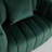Modern Velvet Upholstered Swivel Barrel Armchair With Three Pillows-1877270869