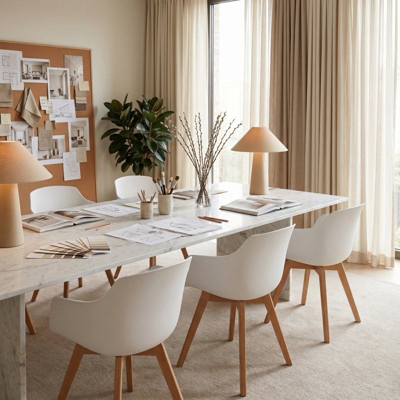 Neve Dining Room Chairs, White, 4