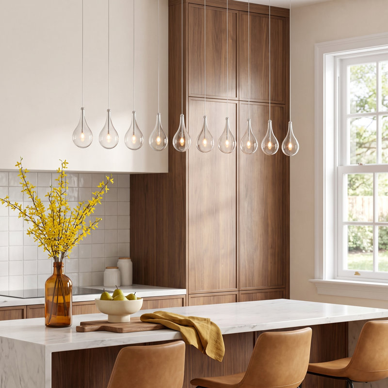 Deva 9 - Light Kitchen Island Pendant, LED