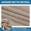 Couvre-pieds extensibles en jacquard à carreaux lavables à la machine et lavables à la machine avec protège-repose-pieds élastique-2045051458-2045051469
