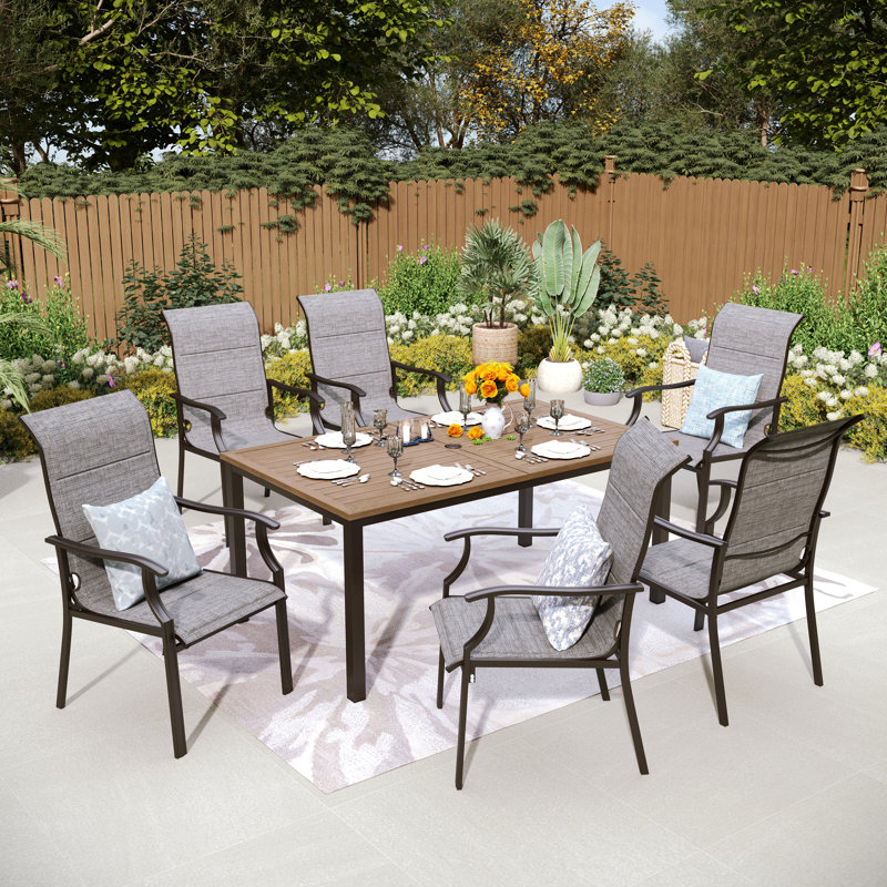 Argyri Rectangular 6 - Person 64" Long Dining Set