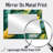 Green Tropical Safari Leaves I - Floral Accent Wall Mirror - Printed On Metal-1395785932