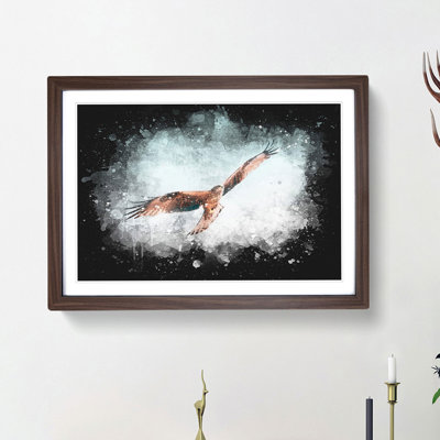 Black Kite Bird - Picture Frame Painting Print