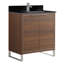 Ensemble de meuble-lavabo simple autoportant 30 po avec plateau en pierre Gesa-2111241722-2111241725