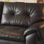 Black Genuine Leather Standard Sofa cushion Loveseat-725807434-725807447