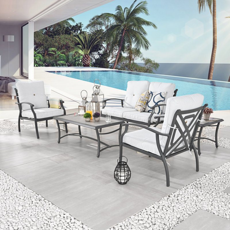 5-Piece conversation set, White