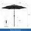 Parasol de marché 7,5 pi avec manivelle et inclinaison. Auvent résistant aux rayons UV pour la piscine, la cour et le patio (sans base)-426883594