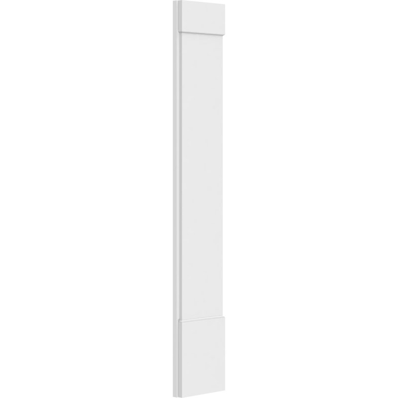 Pilastre simple en PVC TruCraft (la paire), Base et chapiteau standards, H 72 po x l 12 po