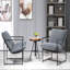 Fauteuil d'appoint élégant en velours moderne-1104480580