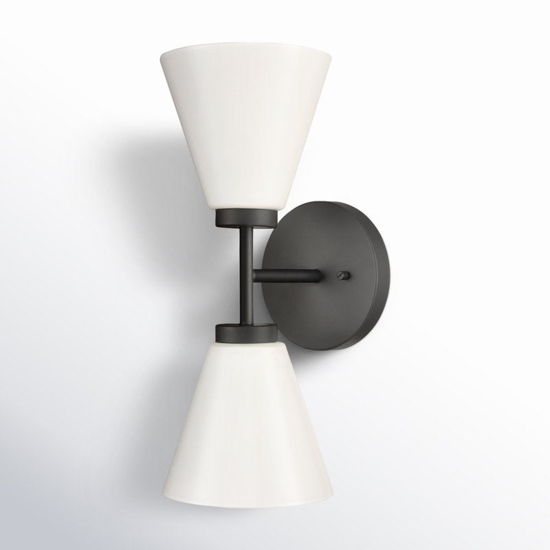 Yasmina 2 Light Frosted Dimmable Vanity Light