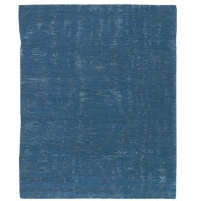 Moire Area Rug in Blue