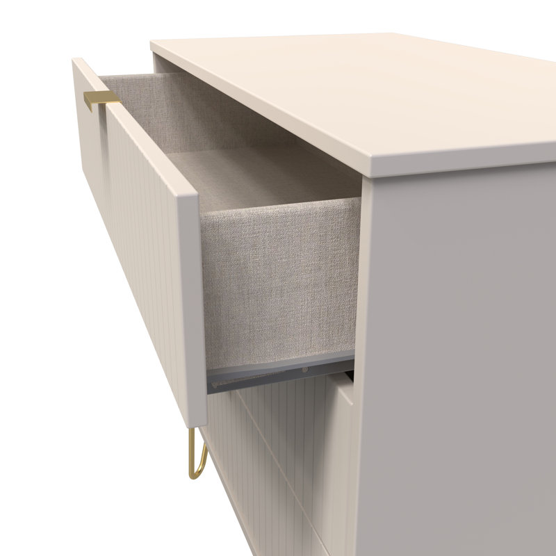 Fully Assembled Aldin 3 - Drawer Chest of Drawers, Kashmir Matt