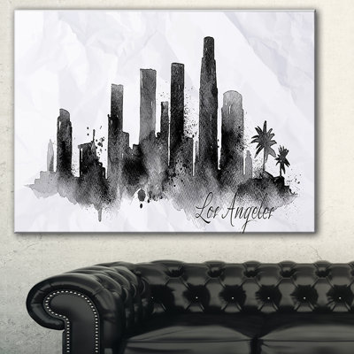 " Los Angeles Black Silhouette "