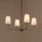 Pallas 4 - Light Steel Dimmable Chandelier-1887964302