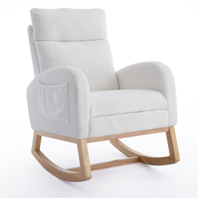 Nursing Rocking Chairs for Adults, Teddy Nursery Rocking Chair for Mum