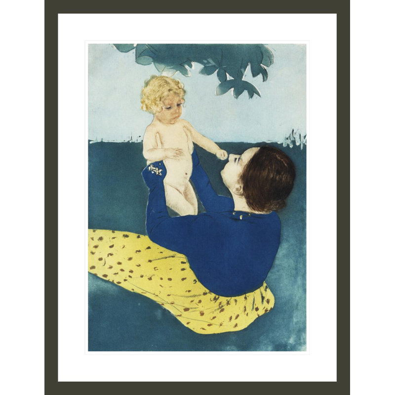 «Under the Horse» par Mary Cassatt - Impression sur toile, H 29,5 po x l 22,84 po