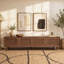Meuble télé 71 po Mid-Century Rattan Modern