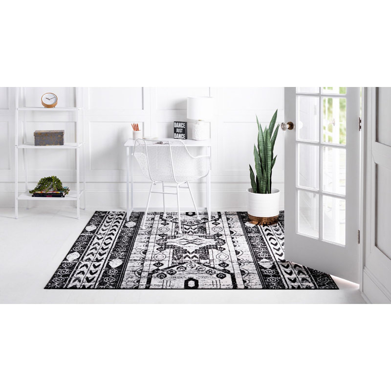 Wenden Ikat Indoor Rug, Square 4'