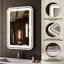 Miroir de salle de bain à intensité variable avec lumière DEL