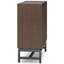 Armoire de rangement industrielle moderne en bois massif de 39 po de largeur avec base en métal et tablettes réglables Banting