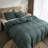 100% French Linen Duvet Cover & Sham Set with Hidden Zipper and Corner Ties-1561771179-1569880389