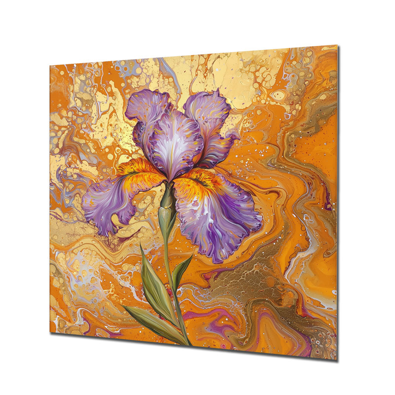 «Eternelle liquide», impression murale traditionnelle irisée, H 36 po x l 36 po x P 0,84 po