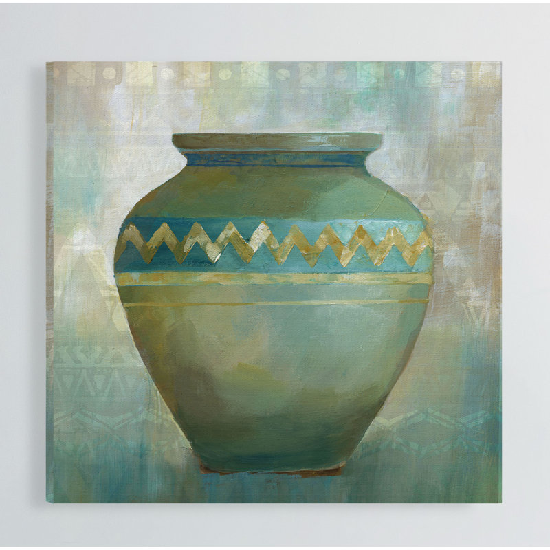 « jade recipiement », peinture sur toile tendue, H 16 po x l 16 po x P 1,5 po