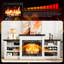 Meuble télé 72 po Farmhouse Fireplace