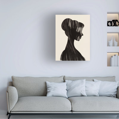 Little Dean  Silhouette Sketch Canvas Art