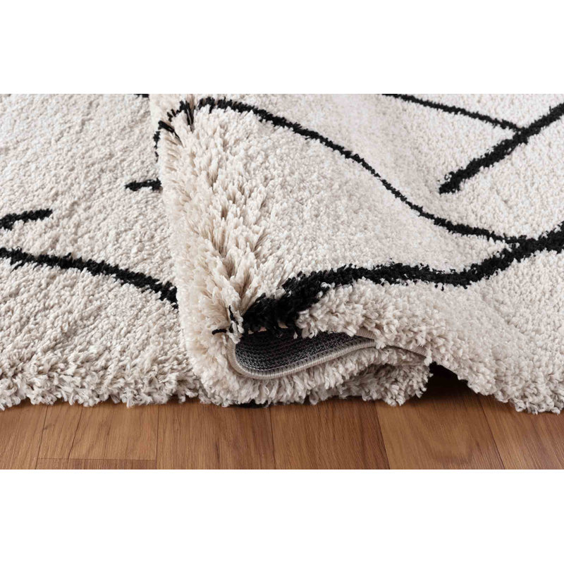 Franke Geometric Shag Area Rug, Rectangle 120 x 170cm