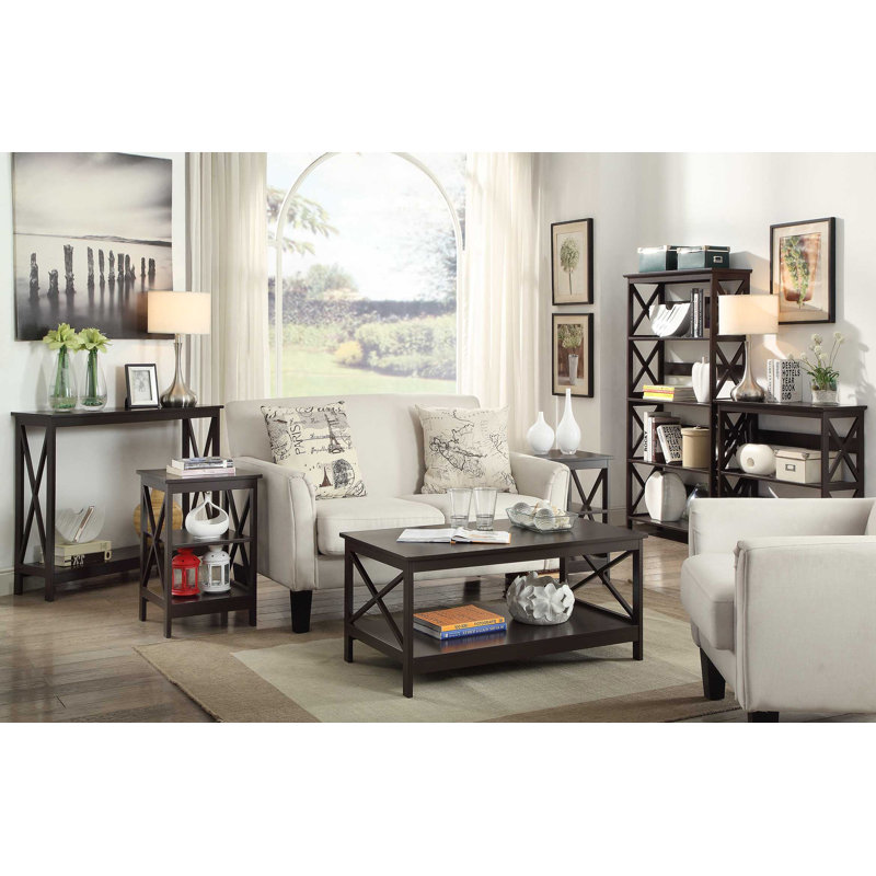 Darek Etagere Bookcase, Espresso